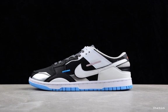 DN5381-001 Low Dunk Black Grey Blue Nike University Neutral Scrap White 1229